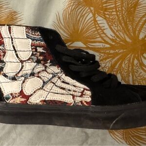 Vans Black and White Patterned Sneakers